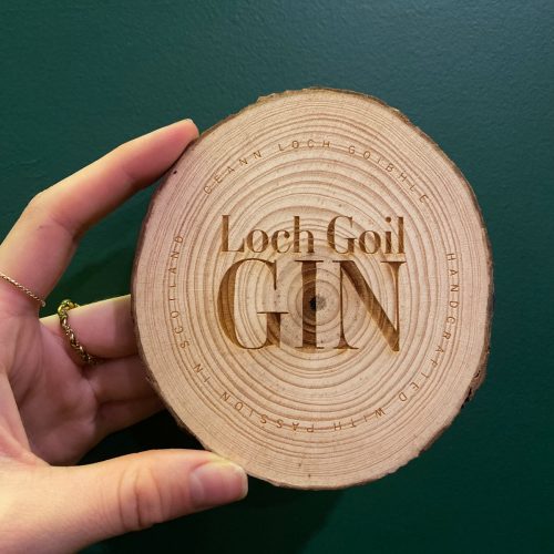 Loch Goil Gin Wooden Coasters